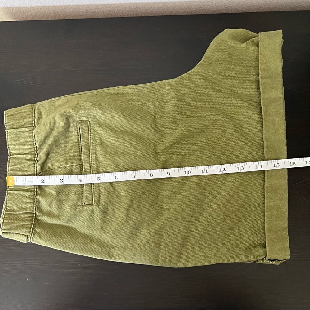 Loft Shorts Womens Size 8P Military Green High Waist Pockets Button Cotton - Picture 13 of 13